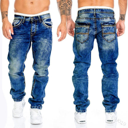 Jeans Uomo Nero Effetto Vintage – Stile Urban