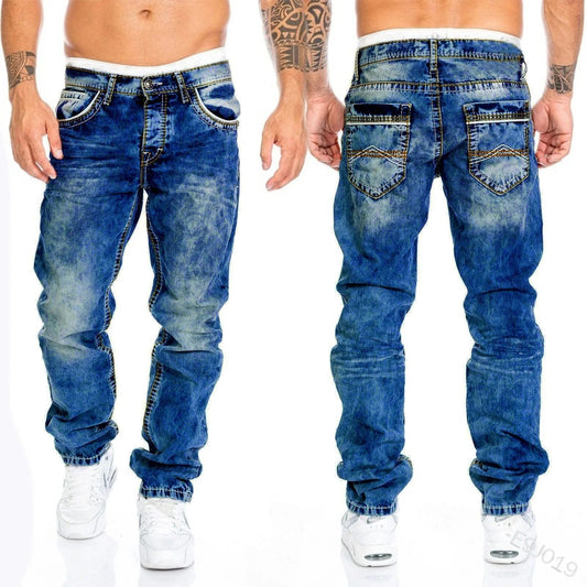 Jeans Uomo Nero Effetto Vintage – Stile Urban