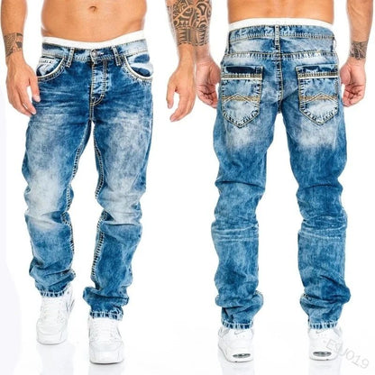 Jeans Uomo Nero Effetto Vintage – Stile Urban