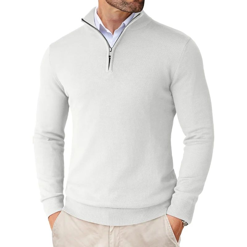 🖤 Maglioncino Uomo con Mezza Zip – Eleganza & Comfort