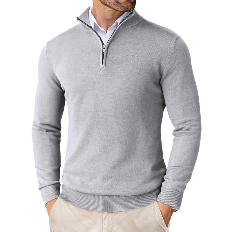 🖤 Maglioncino Uomo con Mezza Zip – Eleganza & Comfort