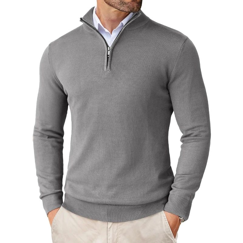 🖤 Maglioncino Uomo con Mezza Zip – Eleganza & Comfort