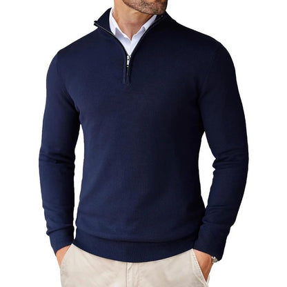 🖤 Maglioncino Uomo con Mezza Zip – Eleganza & Comfort
