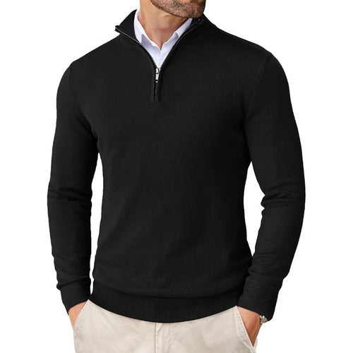 🖤 Maglioncino Uomo con Mezza Zip – Eleganza & Comfort