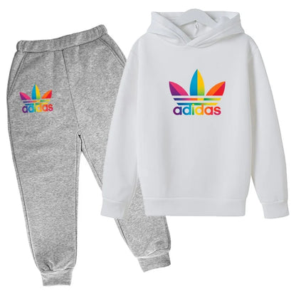 Completo sportivo bambini Potdemiel con felpa e pantaloni