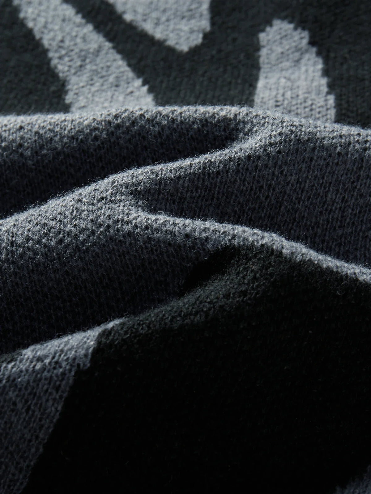 Maglione Uomo Jacquard a Contrasto – Pullover Girocollo Casual Autunno/Inverno